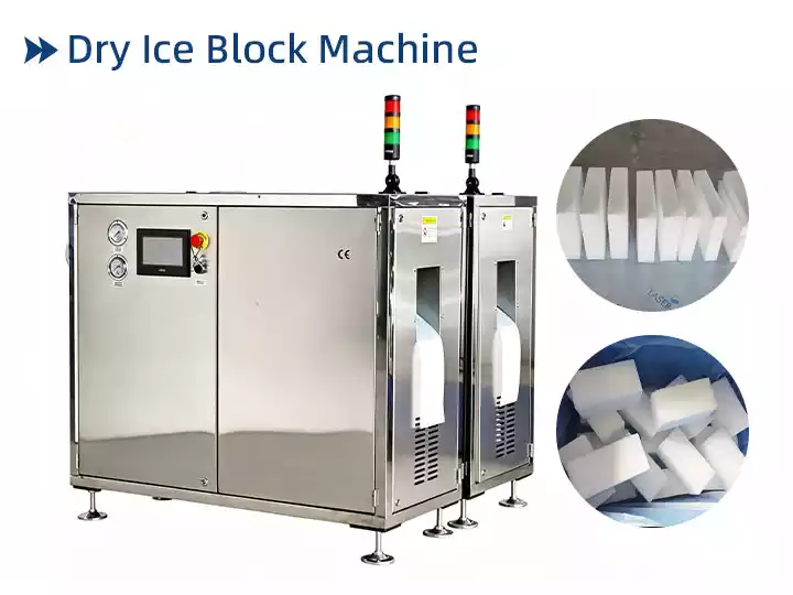 Dry ice block machine