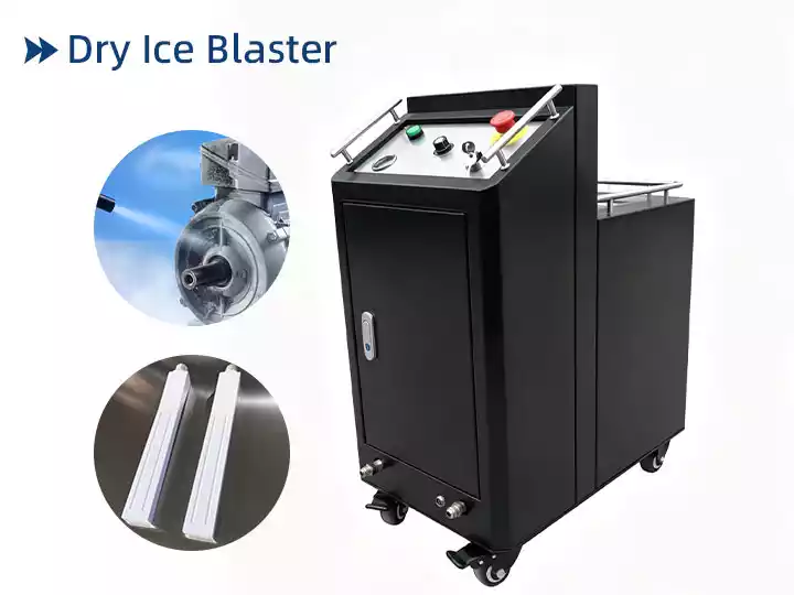 Dry ice cleaning machine