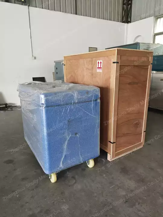 Dry ice container delivery