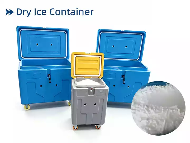 Dry ice container