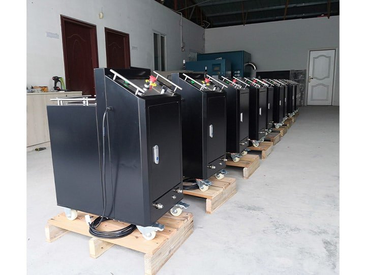 dry ice cleaning machines in our factory