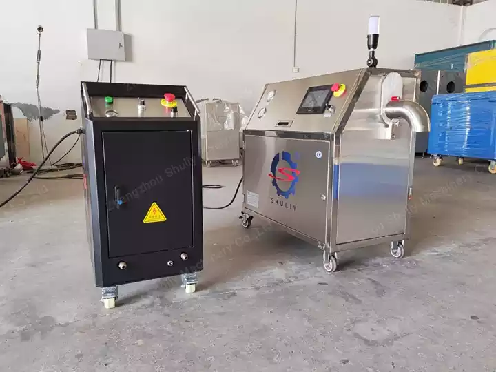 Dry ice equipment set