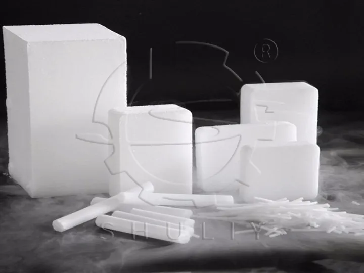 Custom size dry ice blocks